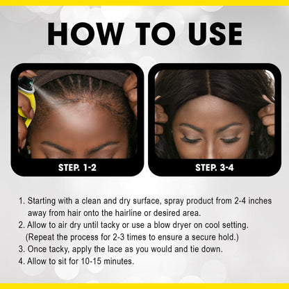 EBIN Wonder Lace Wig Bond Adhesive Spray - Original 6.08oz