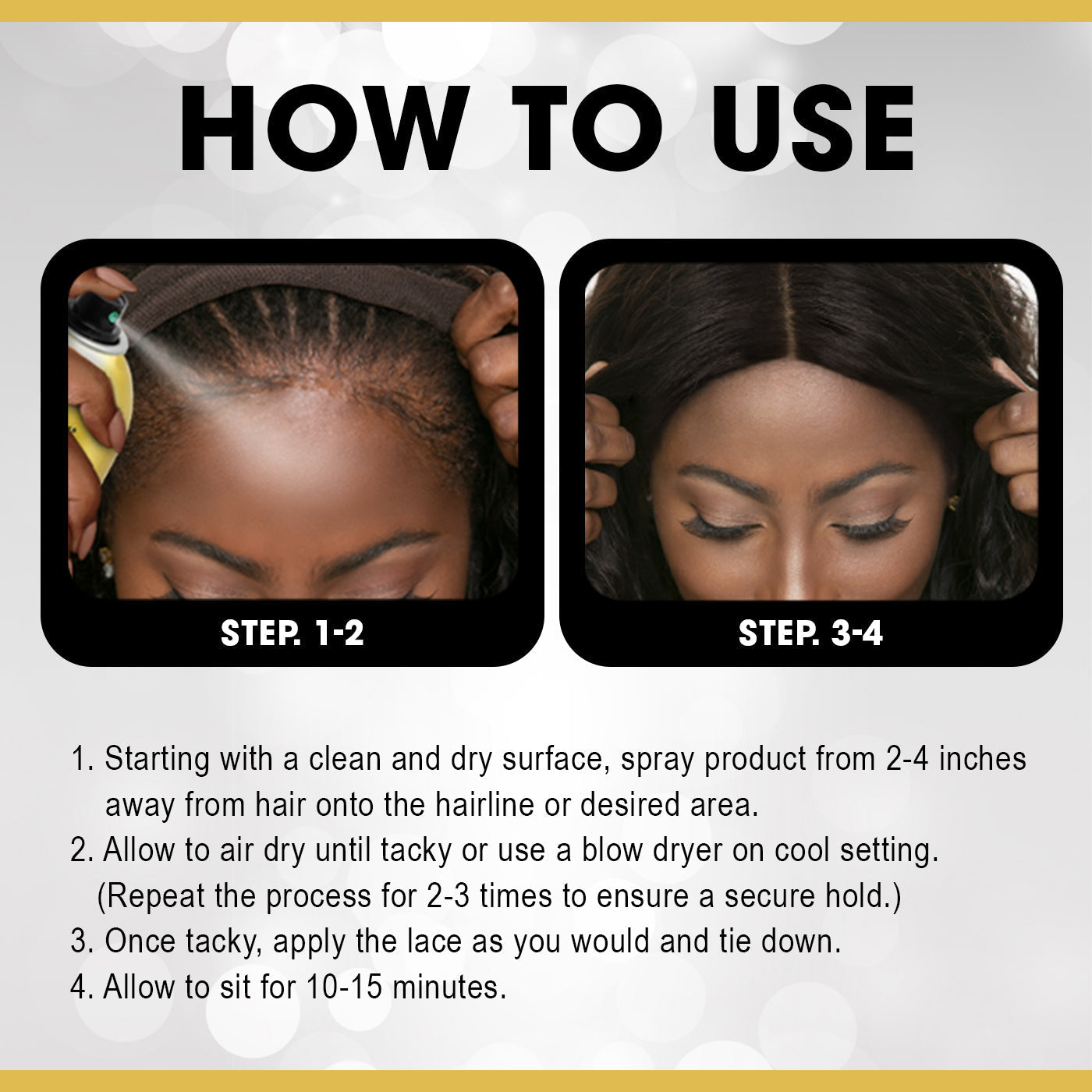 EBIN Wonder Lace Wig Bond Adhesive Spray - Sensitive 14.2oz