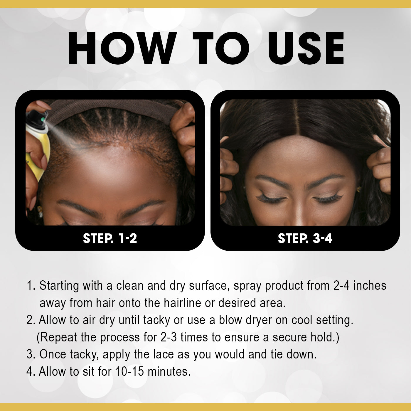 EBIN Wonder Lace Wig Bond Adhesive Spray - Sensitive 6.08oz