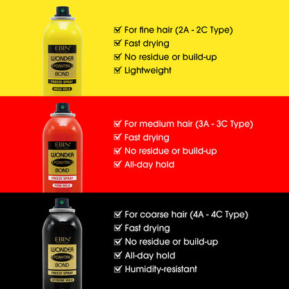 EBIN Wonder Ponytail Bond Freeze Spray - Extreme Hold