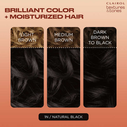 Clairol Textures & Tones Hair Color - 1N Natural Black