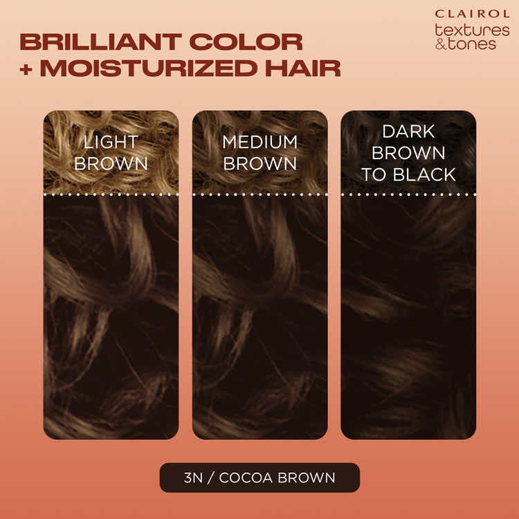 Clairol Textures & Tones Hair Color - 3N Cocoa Brown