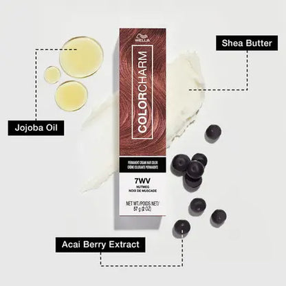 Wella Color Charm Permanent Crème Hair Color - 1V Violet Black
