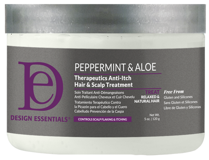 Design Essentials Peppermint & Aloe Therapeutics Anti-Itch Hair & Scalp Treatment