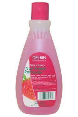 Delon Nail Polish Remover - Strawberry - Beautiful Black Hair