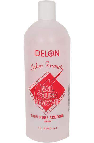 Delon 100% Pure Acetone Nail Polish Remover  1L - Beautiful Black Hair