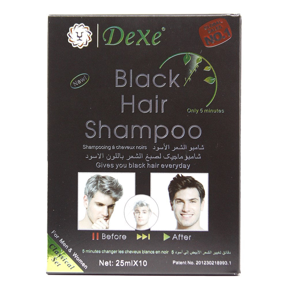 Dexe Hair Shampoo Packette Box - Black