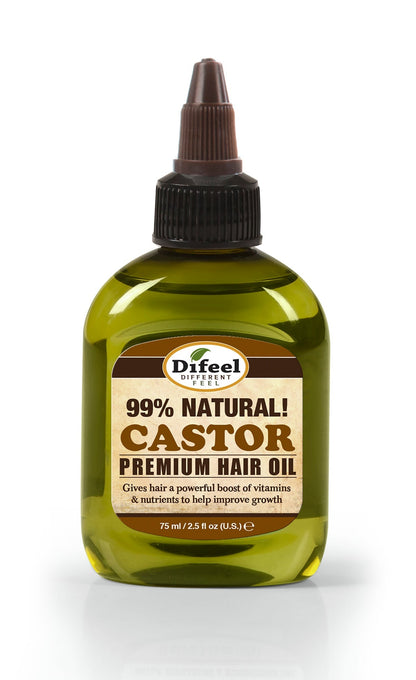 Difeel Premium Natural Hair Oil - Castor Oil 2.5oz
