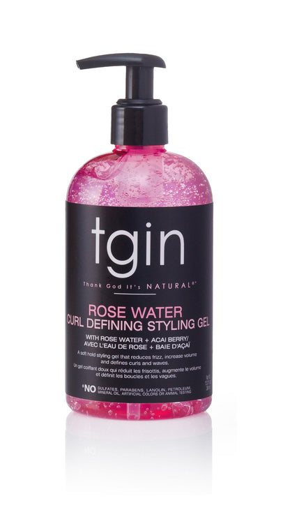 tgin Rose Water Curl Defining Styling Gel