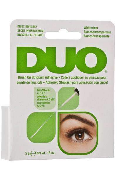 DUO Brush On Strip Lash Adhesive White/Clear - Beautiful Black Hair