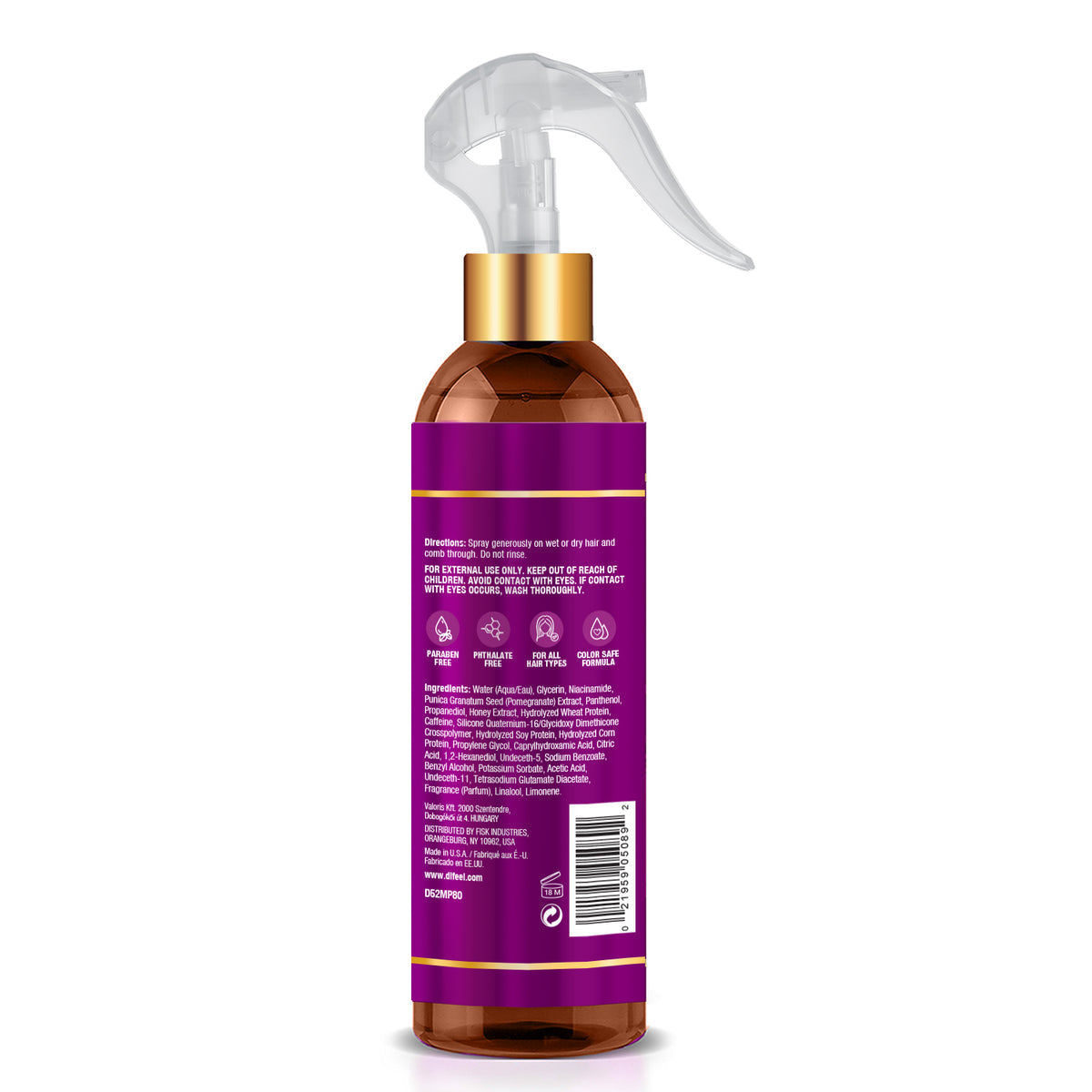 Difeel Pomegranate & Manuka Honey Leave In Conditioning Spray