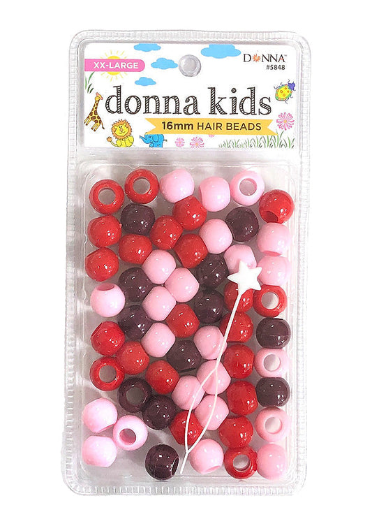 Donna Kids XXL Hair Beads - Red Mix #5848