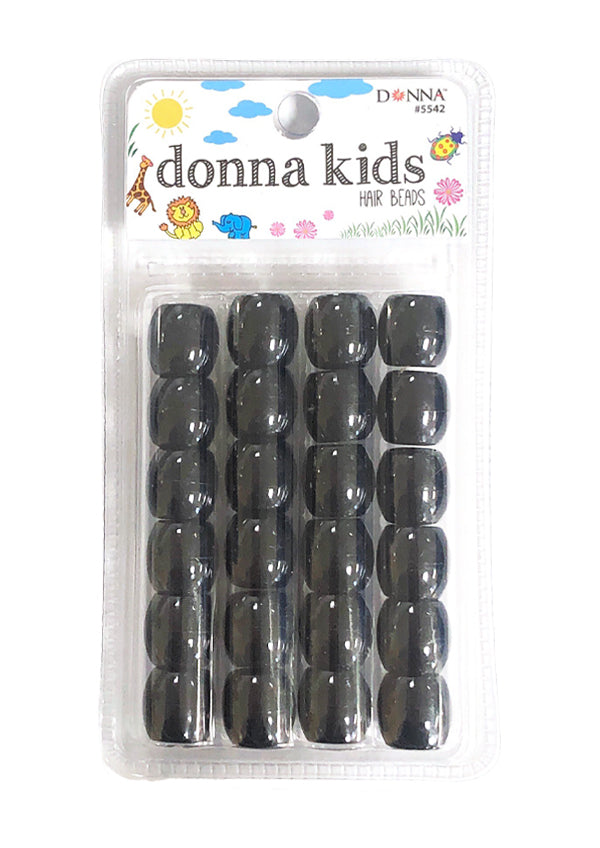 Donna Kids Jumbo Hair Beads - Black #5542