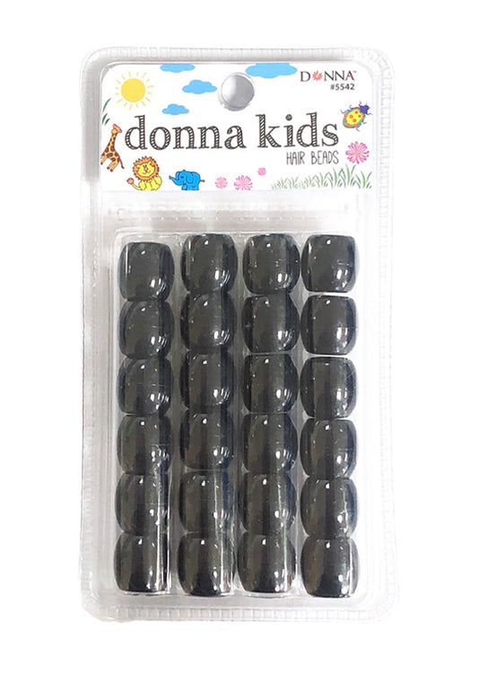 Donna Kids Jumbo Hair Beads - Black #5542
