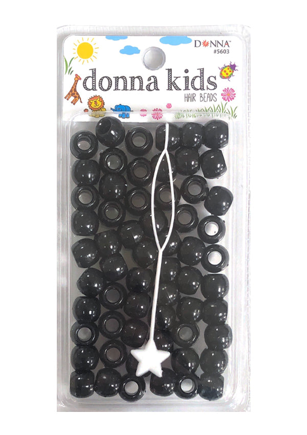Donna Kids Hair Beads - Black #5603