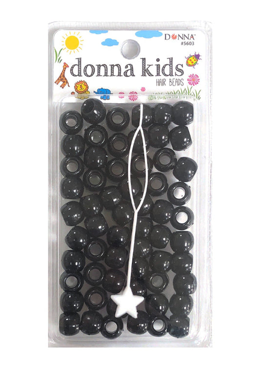 Donna Kids Hair Beads - Black #5603