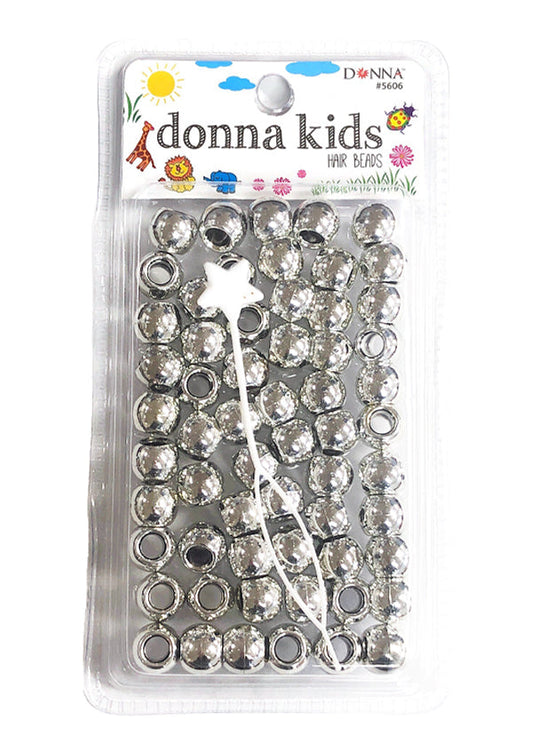 Donna Kids Hair Beads - Silver #5606