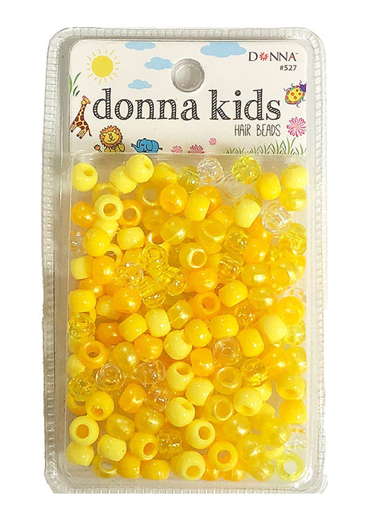 Donna Kids Small Hair Beads - Yellow Mix #527