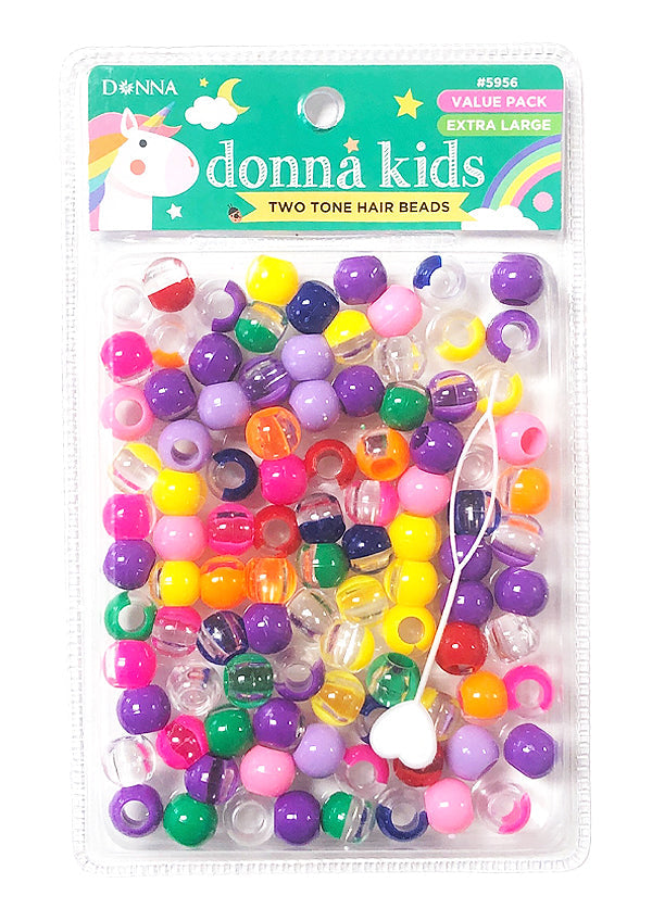 Donna Kids Two Tone Hair Beads - #5956 Assorted