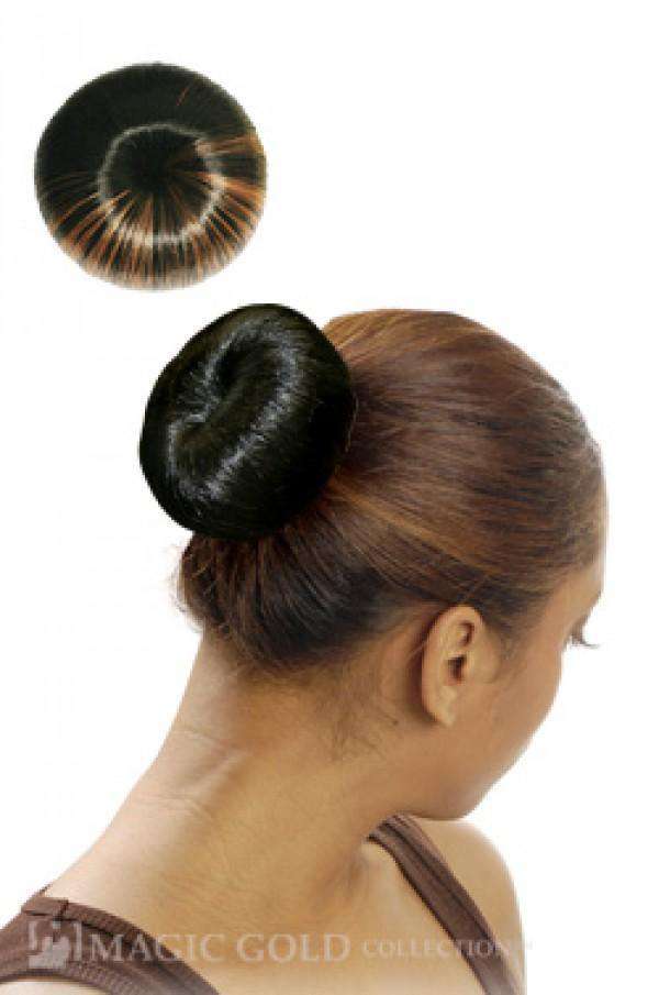 Magic Gold Drawstring Donut Bun Large - Beautiful Black Hair