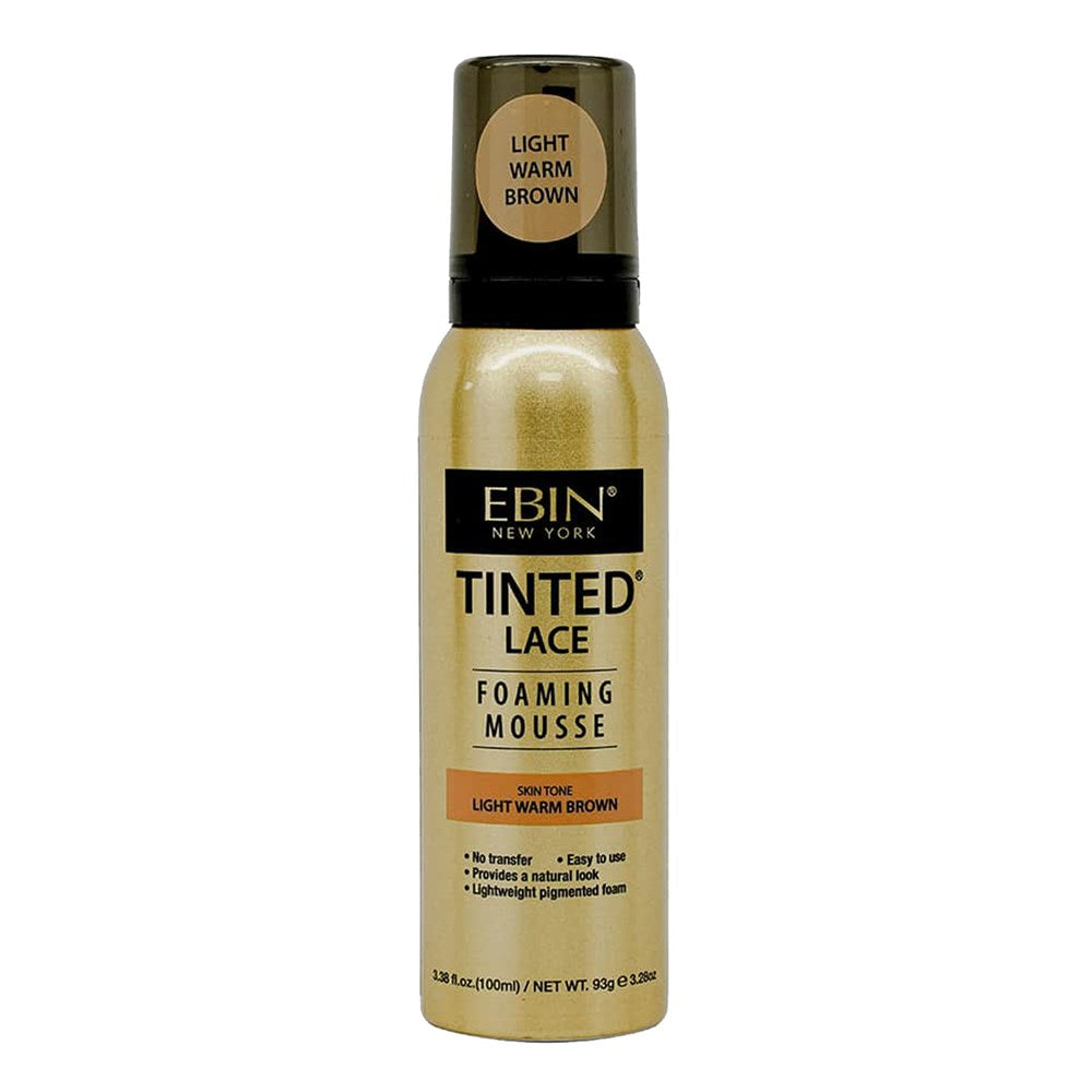 EBIN Tinted Lace Foaming Mousse - Light Warm Brown