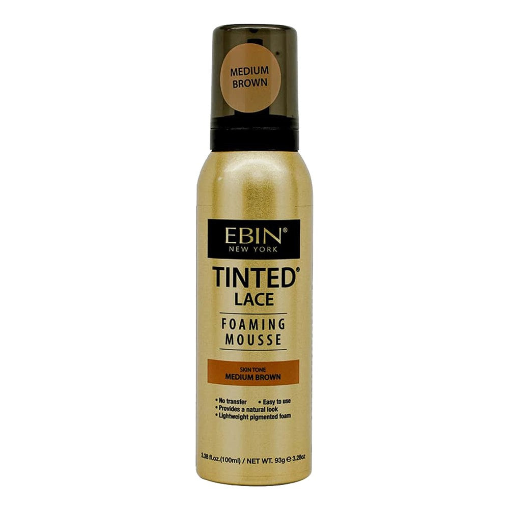 EBIN Tinted Lace Foaming Mousse - Medium Brown