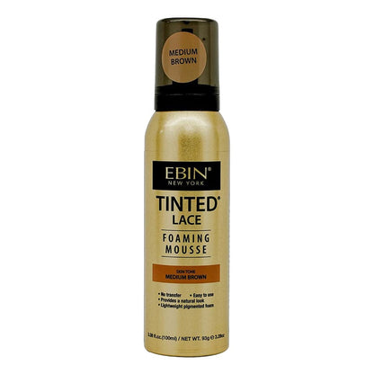 EBIN Tinted Lace Foaming Mousse - Medium Brown