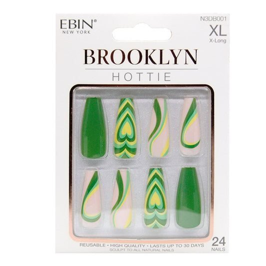 EBIN Press-On Nails Brooklyn Hottie X-Long #N3DB001
