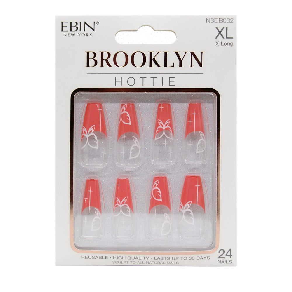 EBIN Press-On Nails Brooklyn Hottie X-Long #N3DB002