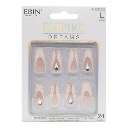 EBIN Press-On Nails Empire Dreams #N3DE003 Long