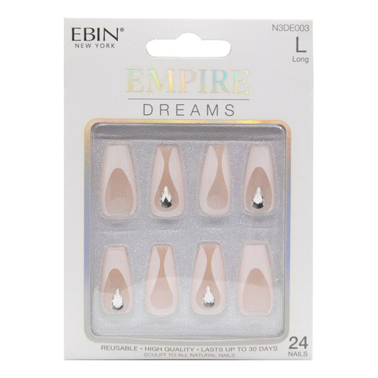 EBIN Press-On Nails Empire Dreams #N3DE003 Long