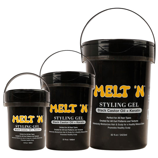 EBIN Melt'N Styling Gel - Black Castor Oil + Keratin
