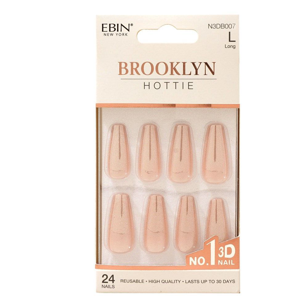 EBIN Press-On Nails Brooklyn Hottie Long #N3DB007