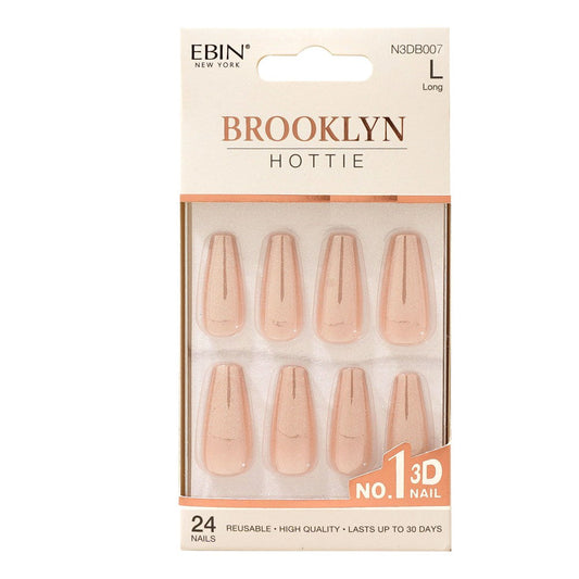 EBIN Press-On Nails Brooklyn Hottie Long #N3DB007