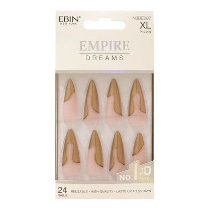 EBIN Press-On Nails Empire Dreams #N3DE007 X-Long