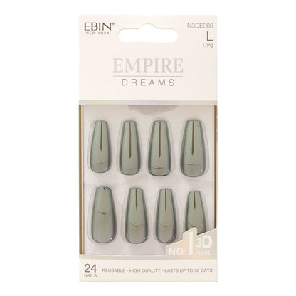 EBIN Press-On Nails Empire Dreams #N3DE008 Long