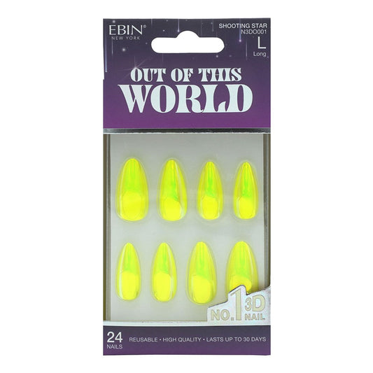 EBIN Press-On Nails Out Of This World - Shooting Star #N3DO001 Long