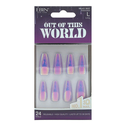 EBIN Press-On Nails Out Of This World - Milky Way #N3DO003 Long