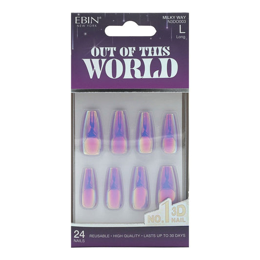 EBIN Press-On Nails Out Of This World - Milky Way #N3DO003 Long