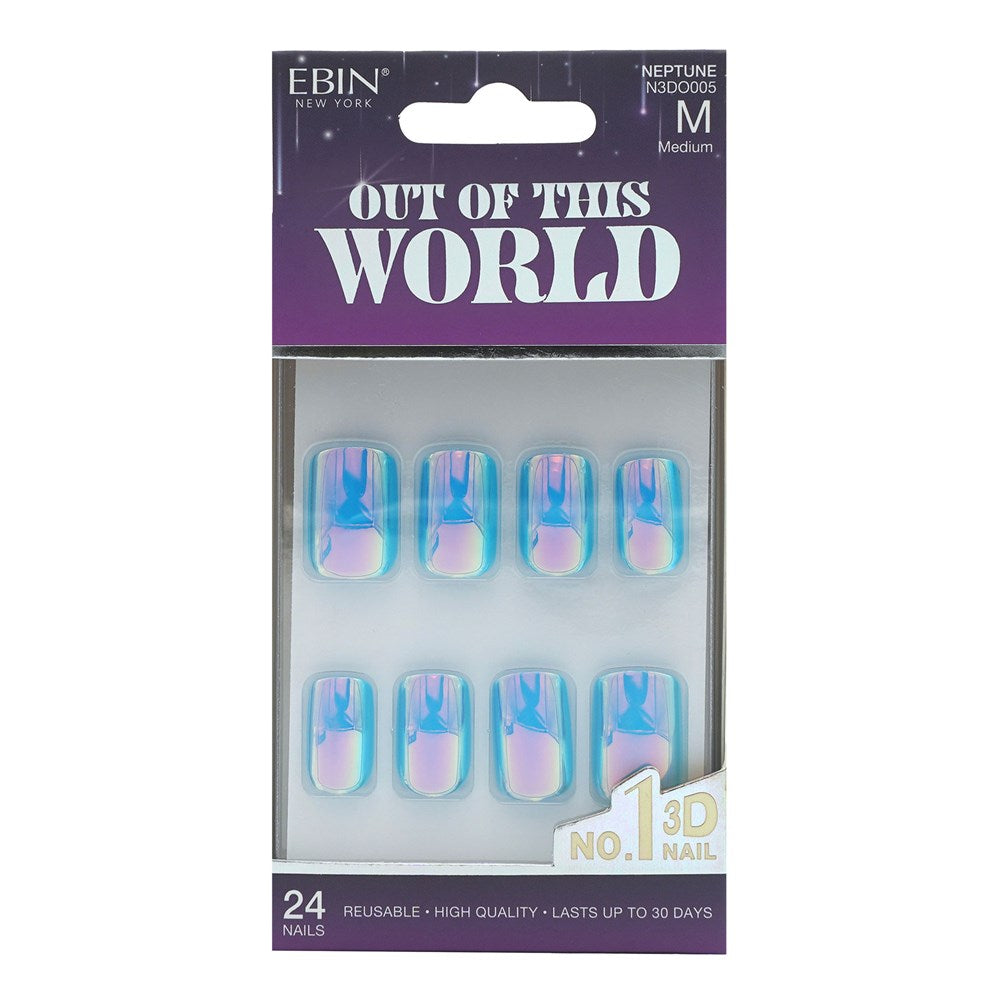 EBIN Press-On Nails Out Of This World - Neptune #N3DO005 Medium