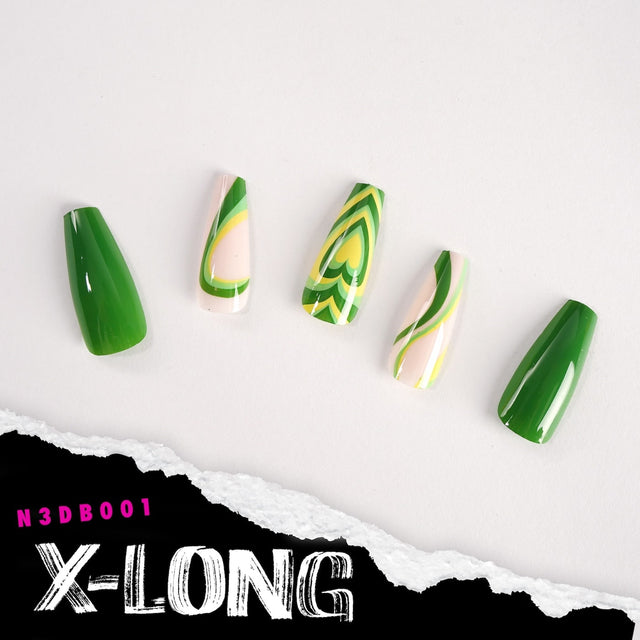 EBIN Press-On Nails Brooklyn Hottie X-Long #N3DB001