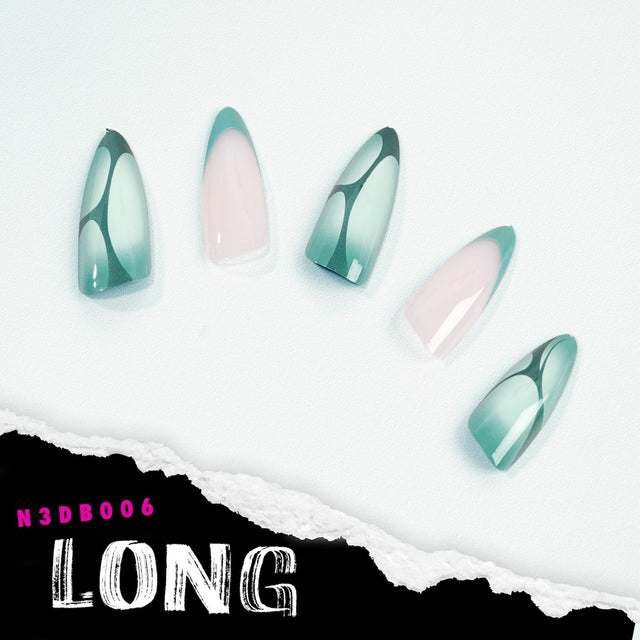 EBIN Press-On Nails Brooklyn Hottie #N3DB006 Long