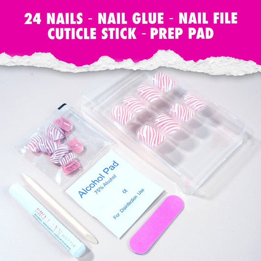 EBIN Press-On Nails Brooklyn Hottie #N3DB003 X-Long