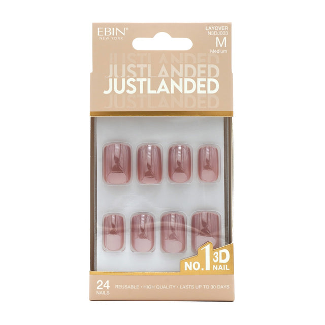 EBIN Press-On Nails Just Landed - Layover #N3DJ003 Medium
