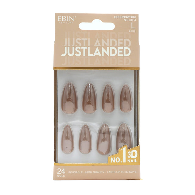 EBIN Press-On Nails Just Landed - Groundwalk #N3DJ004 Long