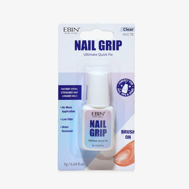 EBIN Nail Grip Ultimate Quick Fix Nail Glue - Clear 7g