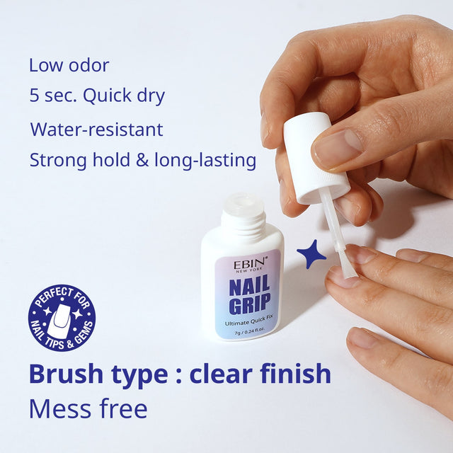 EBIN Nail Grip Ultimate Quick Fix Nail Glue