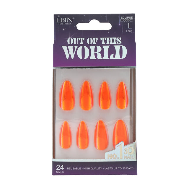 EBIN Press-On Nails Out Of This World - Eclipse #N3DO002 Long