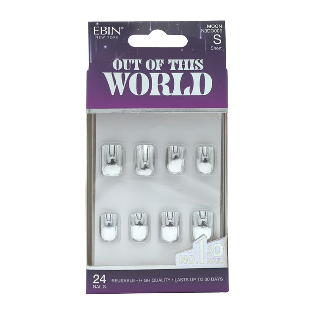 EBIN Press-On Nails Out Of This World - Moon #N3DO006 Short