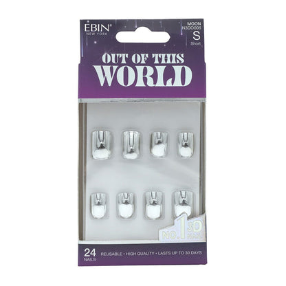 EBIN Press-On Nails Out Of This World - Moon #N3DO006 Short